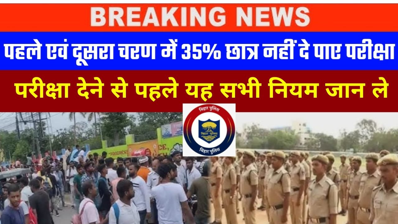 Bihar Police 2024 Exam Today Big Update