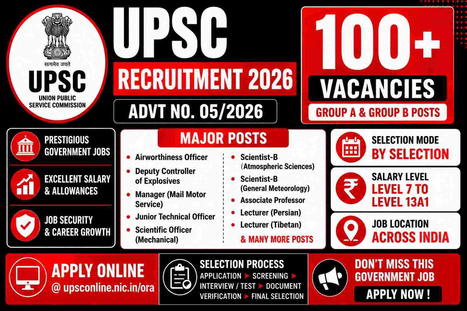 upsc jobs 2026