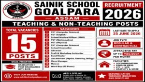 sainik school jobs 2026