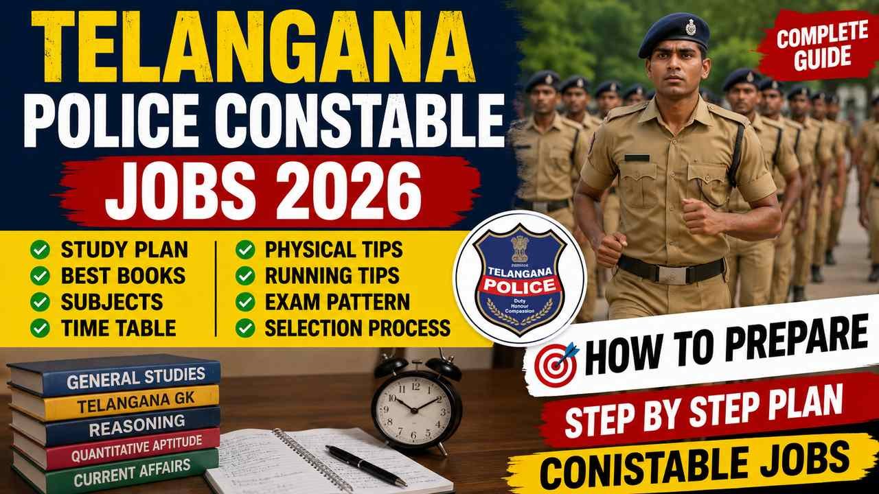 How to Prepare for Telangana Police Constable Jobs 2026: Easy Study Plan